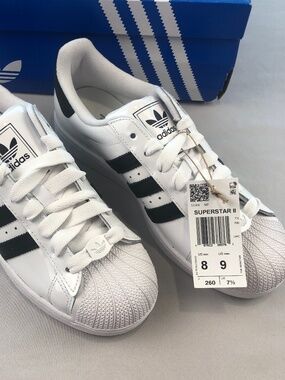 Adidas Superstar II White/Black/White - JR7312 - Size 8 Men, 9 Women NEW IN BOX